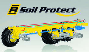 ROPA e MICHELIN: R-Soil Protect  - Controllo idraulico del telaio idraulico  con nuova tecnologia pneumatici  e solo 1,4 bar di pressione di gonfiaggio 